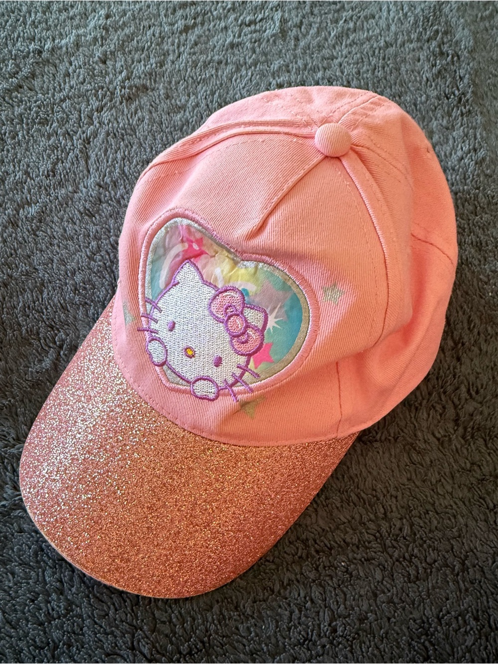 Sanrio Hello Kitty Pink Sparkle Baseball Cap